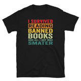 Banned Books T-Shirt: I Survived Reading - Unisex Graphic Tee - Cuccico Design
