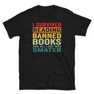 Banned Books T-Shirt: I Survived Reading - Unisex Graphic Tee - Cuccico Design