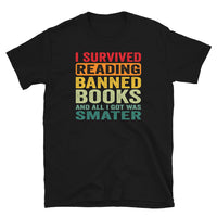 Banned Books T-Shirt: I Survived Reading - Unisex Graphic Tee - Cuccico Design