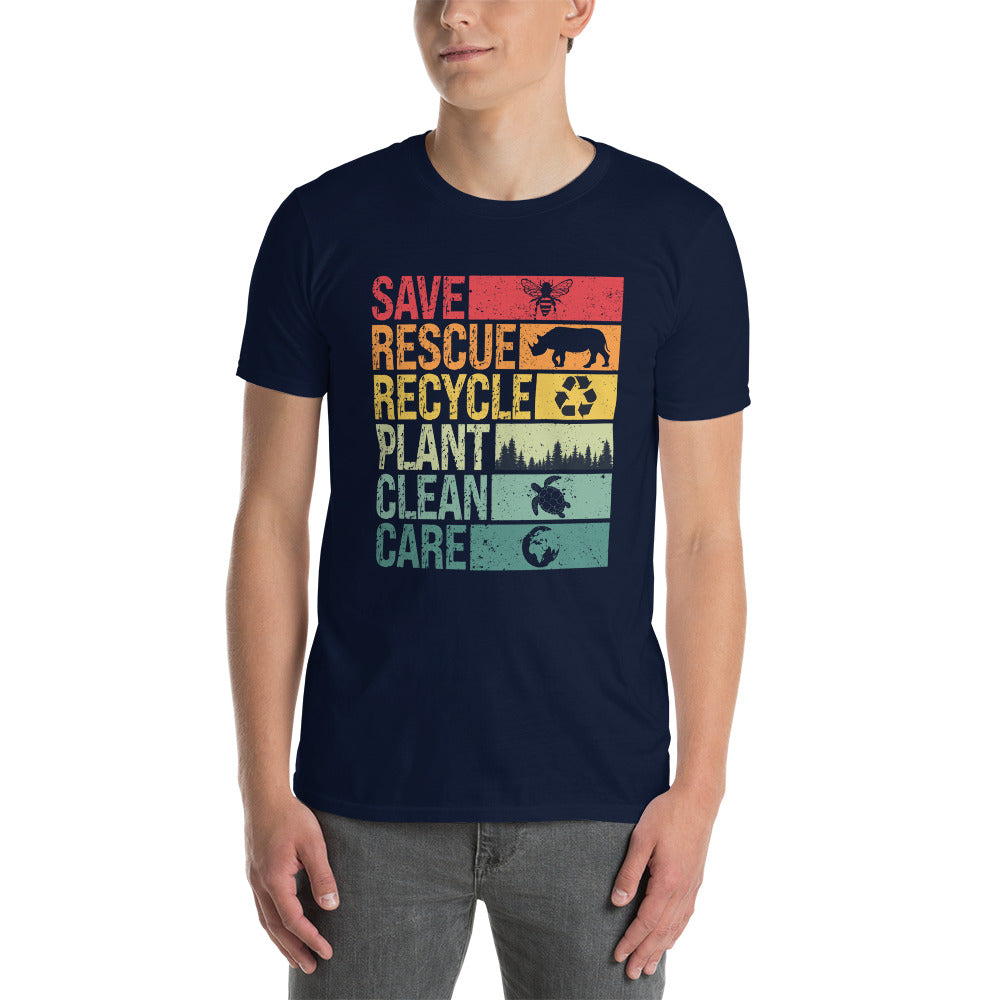 Earth Day Save Bees Rescue Animals T-Shirt | Unisex - Cuccico Design