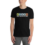 Unisex Science Doesn't Care What You Think Retro T-Shirt - Cuccico Design