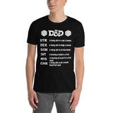 Dnd Stats Shirt - Dungeons and Dragons RPG T-Shirt Gift - Cuccico Design