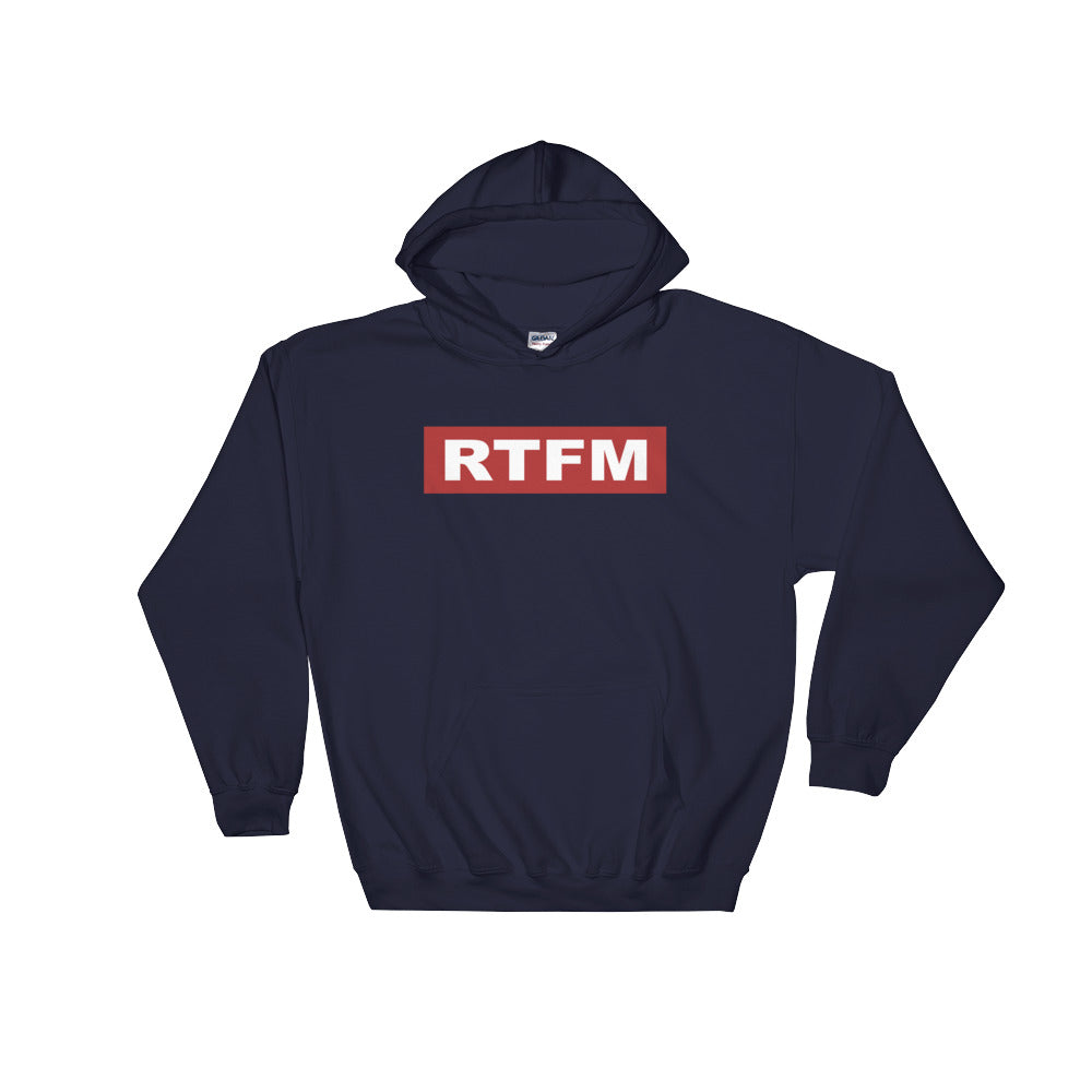 RTFM Hoodie - Funny IT Tech Support & Geek Gift - Cuccico Design