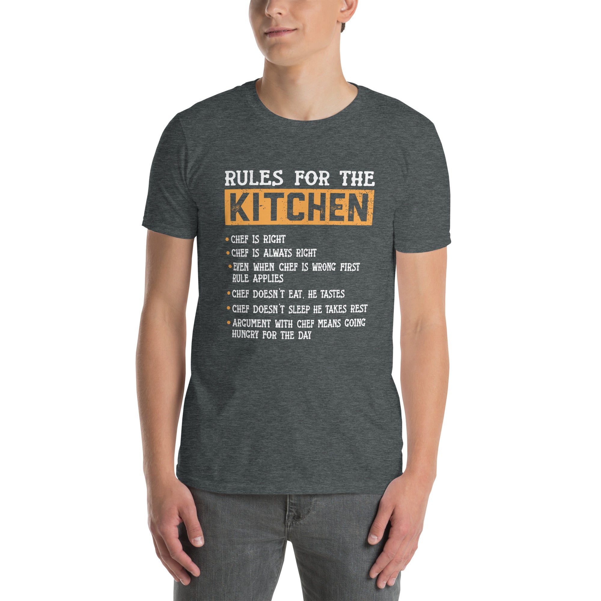 Funny Kitchen T-Shirt | Chef Rules Joke Tee - Cuccico Design