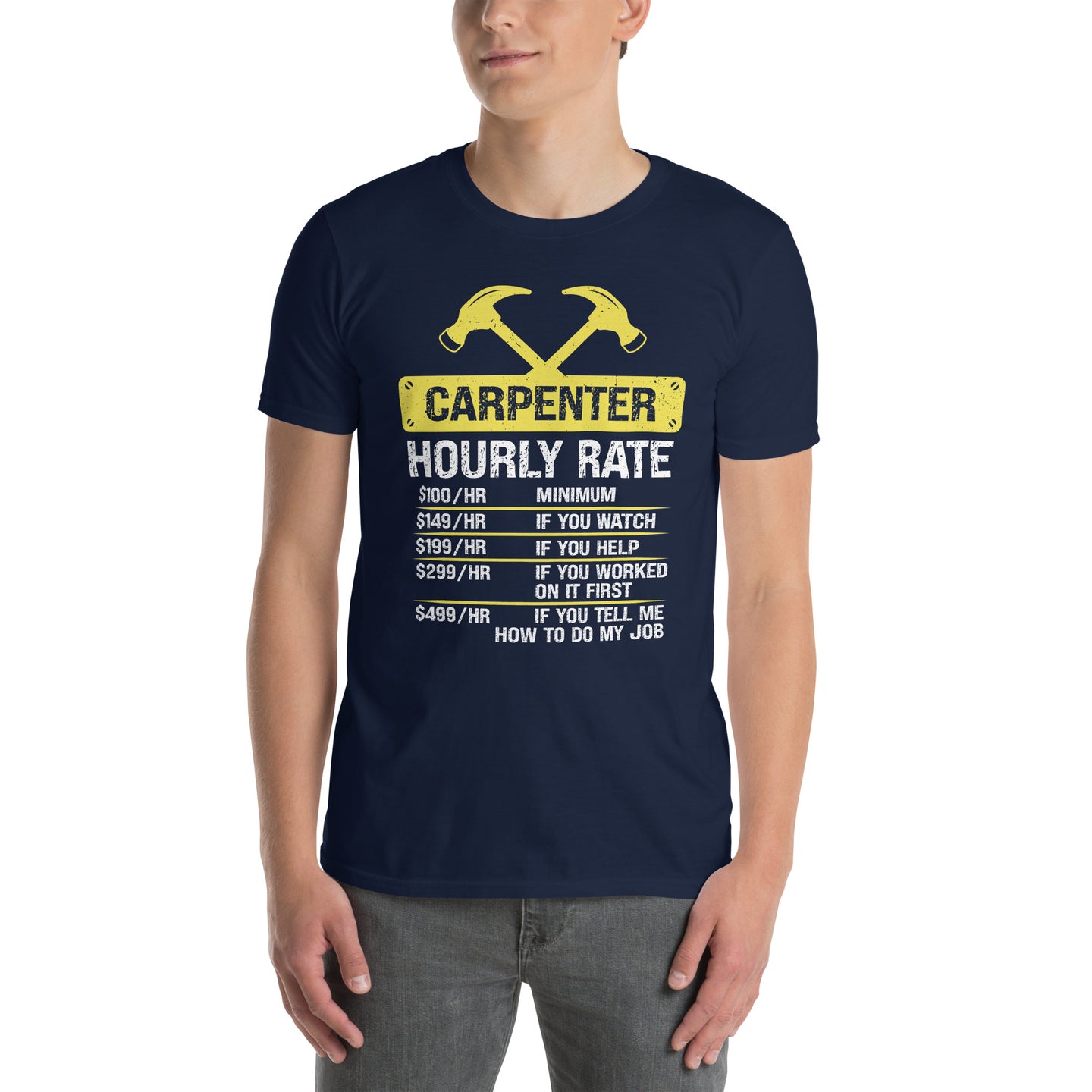 Carpenter Hourly Rate - Funny Carpenter T-Shirt - Cuccico Design