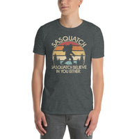 "Sasquatch Doesn't Believe in You Either" Funny Sasquatch T-Shirt - Cuccico Design