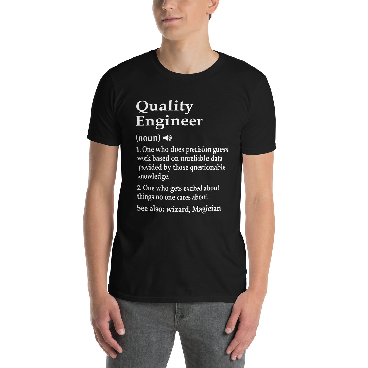 Quality Engineer Definition T-Shirt | Engineer Gift - Cuccico Design