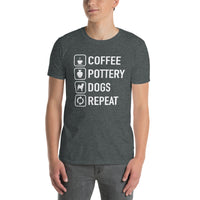 Pottery Dogs T-Shirt | Unique Ceramic Art Dog Lover Gift - Cuccico Design