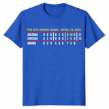 baseball fan 8th inning game shirt April 18 2025 Arizona Chicago on royal blue