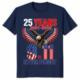 9/11 25th anniversary shirt in navy