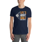 Boys Soccer Shirt: Life's About Goals T-Shirt - Cuccico Design