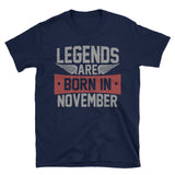 Legends Born in November T-Shirt | Mens Birthday Gift - Cuccico Design