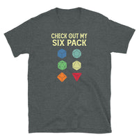 Gamer Six Pack T-Shirt | Funny Gaming Dice Gift - Cuccico Design