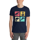 Reptile Lover T-Shirt | Retro Snake Lizard Chameleon Print - Cuccico Design