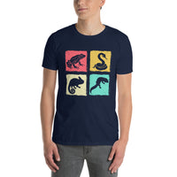 Reptile Lover T-Shirt | Retro Snake Lizard Chameleon Print - Cuccico Design