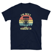 Funny 'Sexy I Throw It' Disc Golf T-Shirt | Vintage Style - Cuccico Design