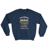 Funny Tech Support Checklist Sweatshirt - Sysadmin Gift - Cuccico Design