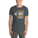 Boys Soccer Shirt: Life's About Goals T-Shirt - Cuccico Design