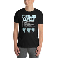Funny Tornado Levels T-Shirt | Storm Chasing Gift - Cuccico Design