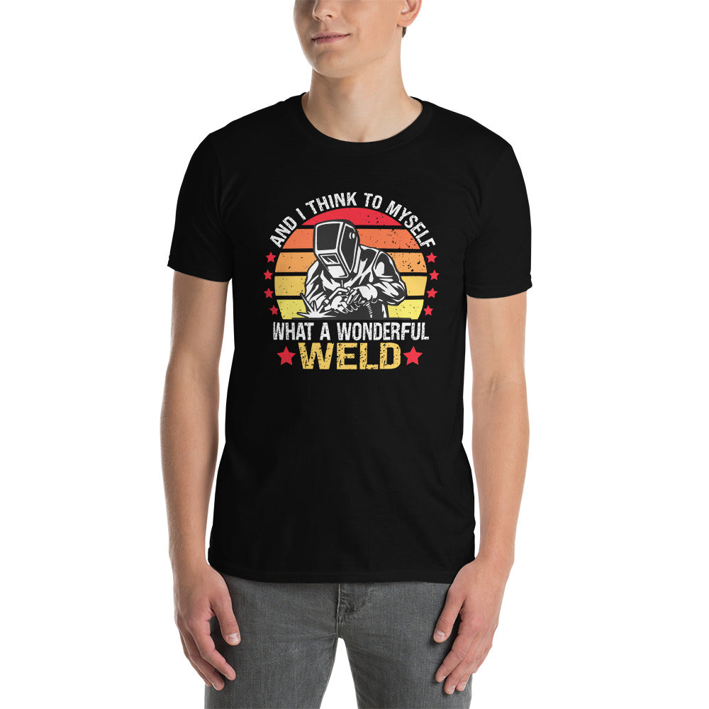 Welder Shirt: Wonderful Weld - Funny Welding Gift Tee - Cuccico Design