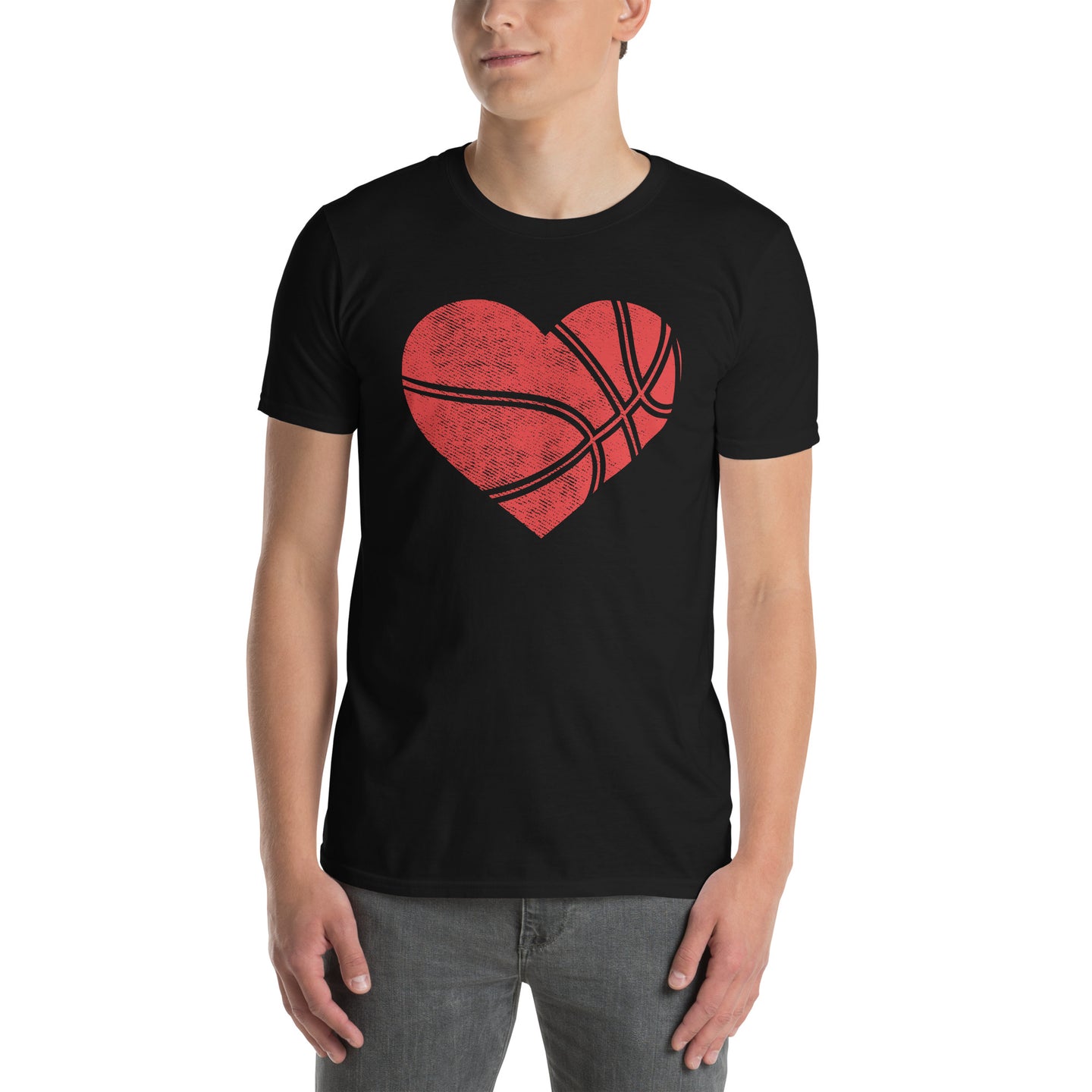 Basketball Heart T-Shirt | Player & Coach Gift - Cuccico Design