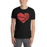 Basketball Heart T-Shirt | Player & Coach Gift - Cuccico Design