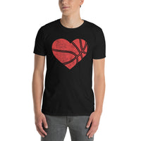 Basketball Heart T-Shirt | Player & Coach Gift - Cuccico Design