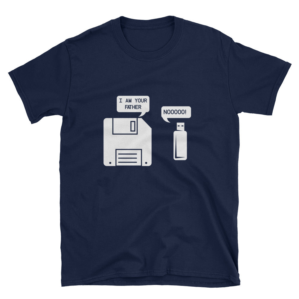 Funny Geek T-Shirt | Floppy Disk "I am Your Father" Tech Gift - Cuccico Design