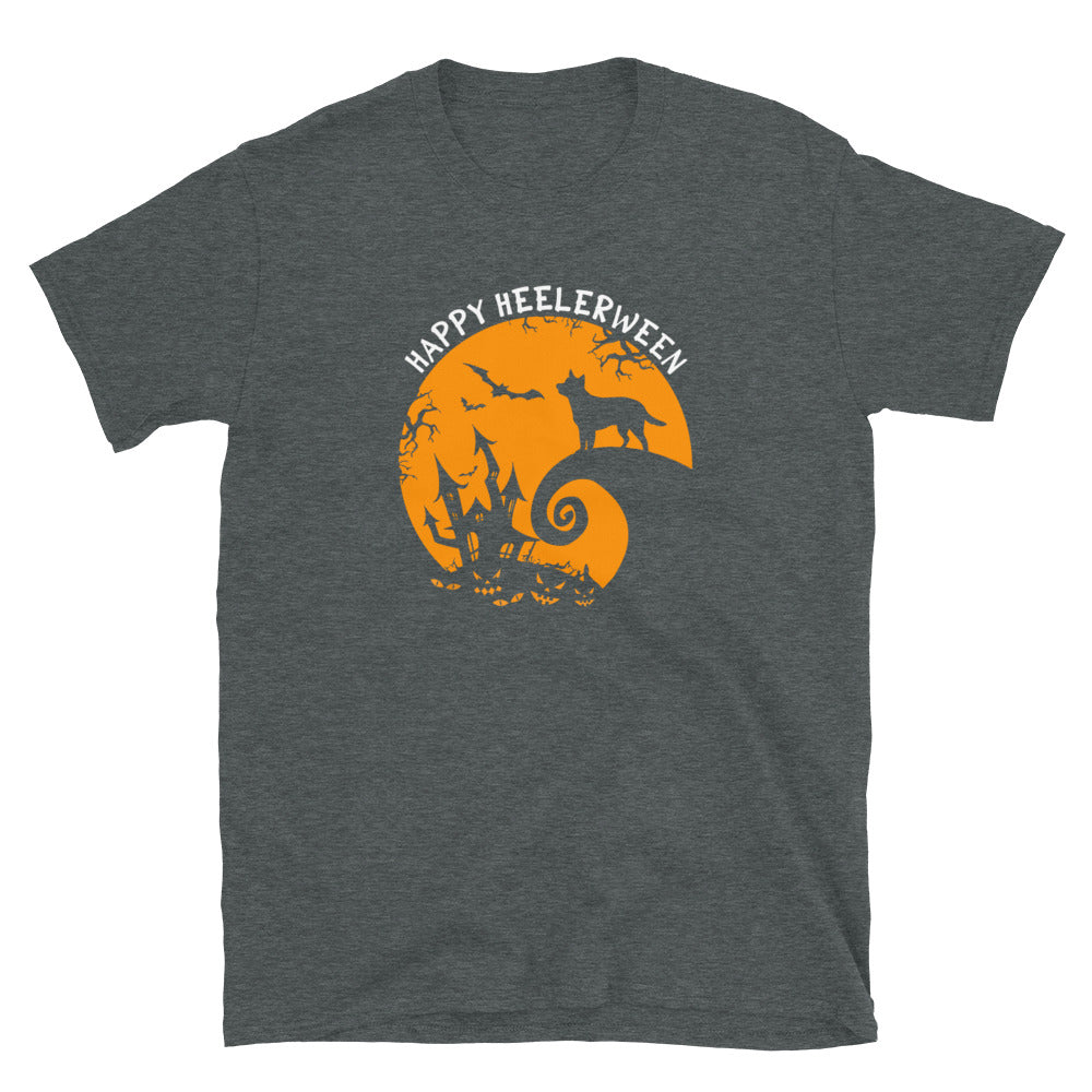 Blue Heeler Halloween T-Shirt | Happy Heeler Dog Shirt - Cuccico Design