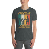 Chess Player Cat Lover T-Shirt | Funny Pet Cats Play Chess Shirt - Cuccico Design