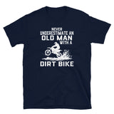 Funny Old Man Dirt Bike T-Shirt | Great Rider Gift - Cuccico Design