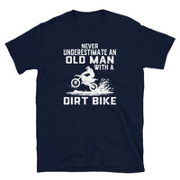Funny Old Man Dirt Bike T-Shirt | Great Rider Gift - Cuccico Design