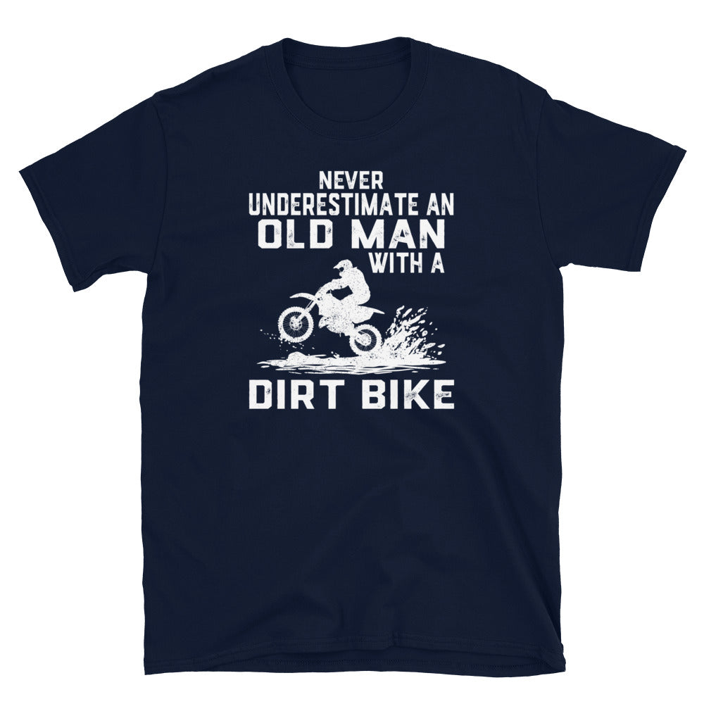 Funny Old Man Dirt Bike T-Shirt | Great Rider Gift - Cuccico Design