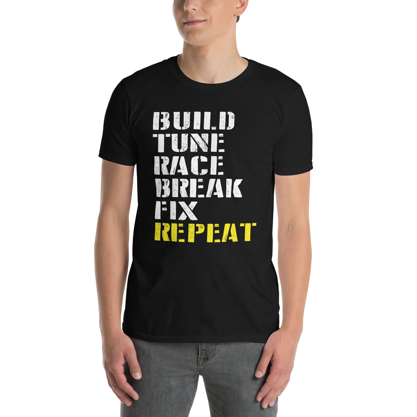 Build Tune Race Break Repeat Shirt | Racing Mechanic Gift - Cuccico Design