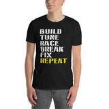 Build Tune Race Break Repeat Shirt | Racing Mechanic Gift - Cuccico Design