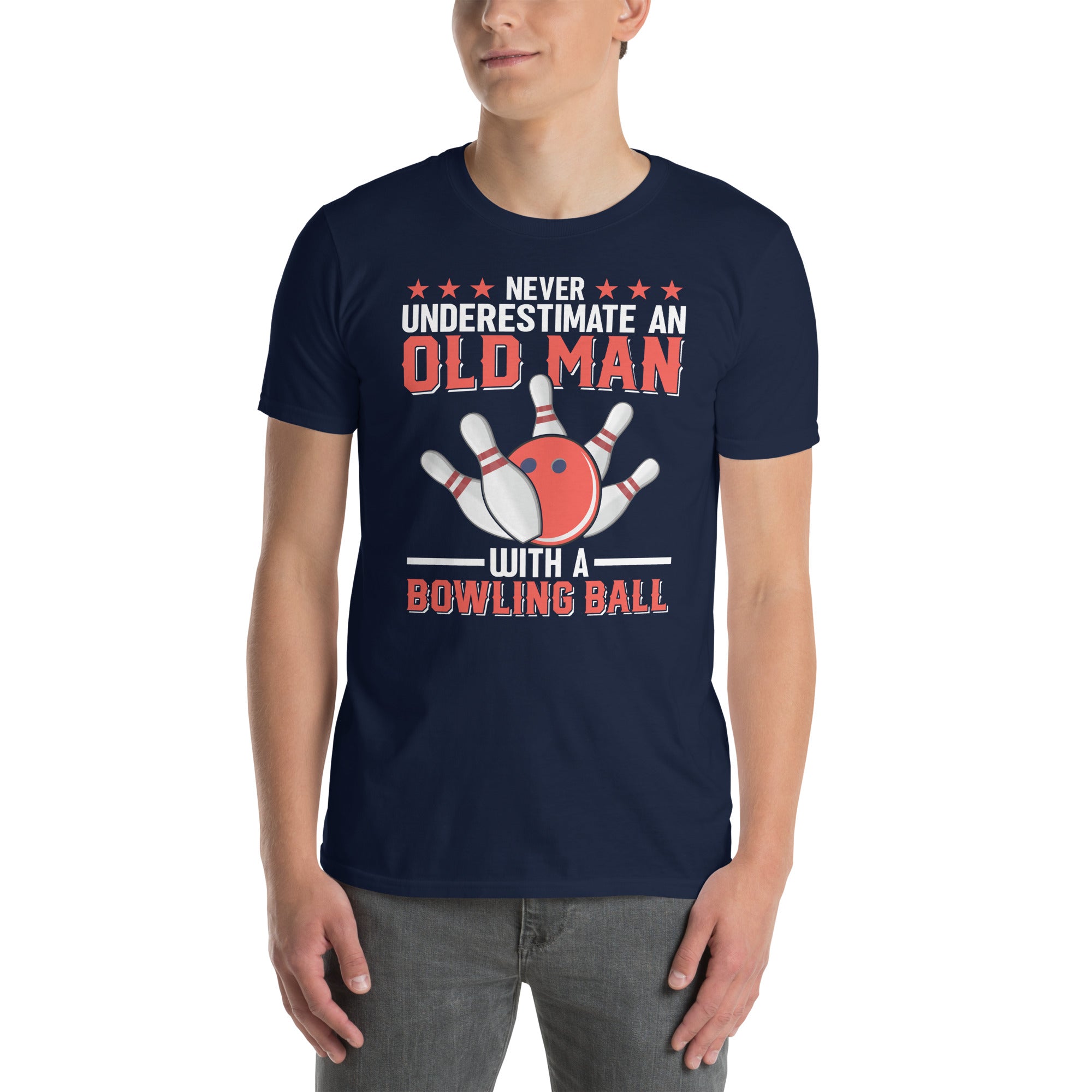 Old Man Bowling Shirt - Funny Bowler Gift Tee - Cuccico Design