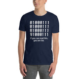 Programmer T-Shirt: Binary Code If You Can Read This - Cuccico Design