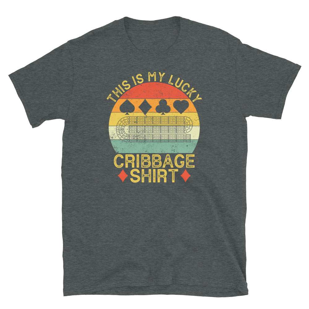 Lucky Cribbage Shirt Vintage Game Unisex T-Shirt - Cuccico Design