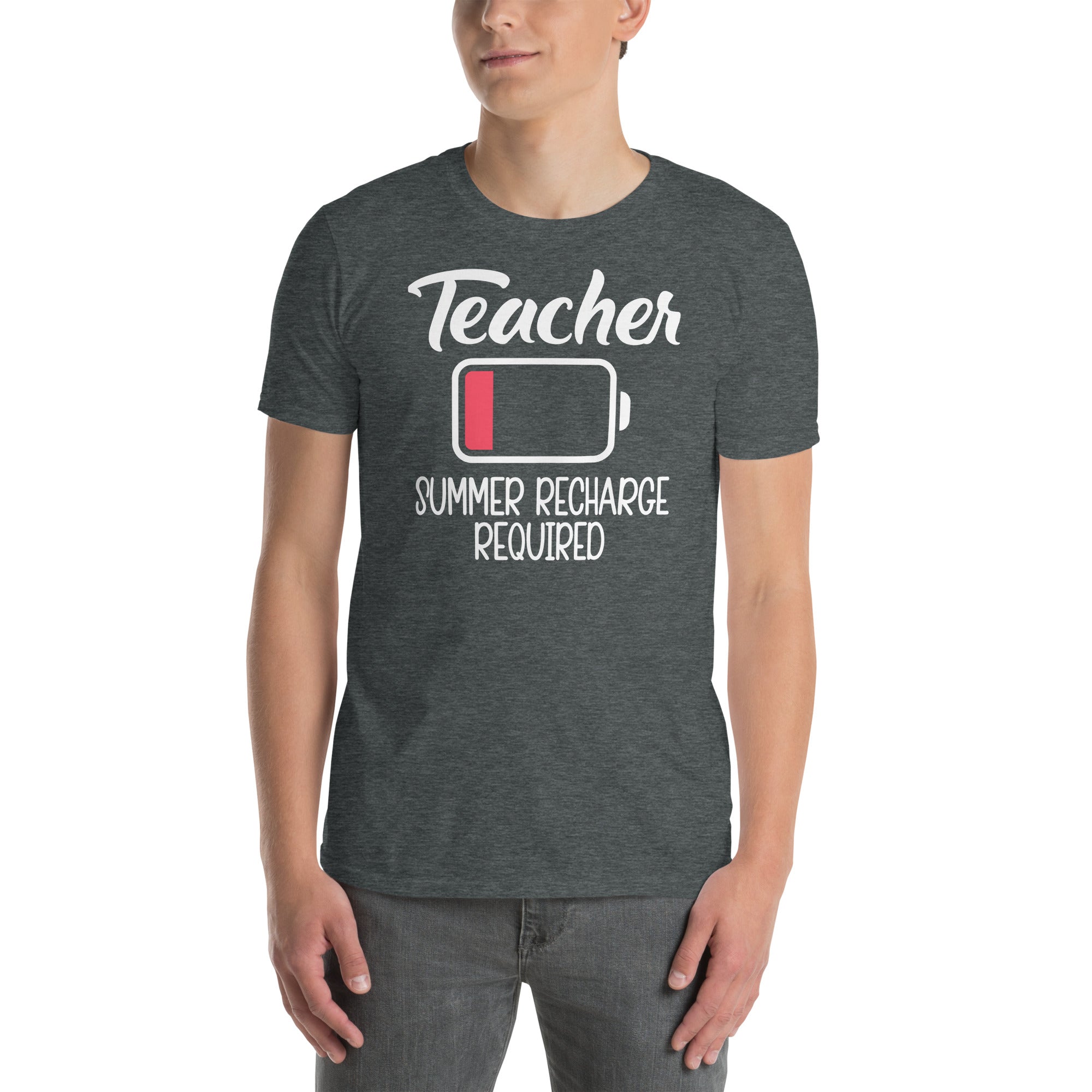Teacher Summer Recharge T-Shirt | Last Day of School Teacher Gift - Cuccico Design