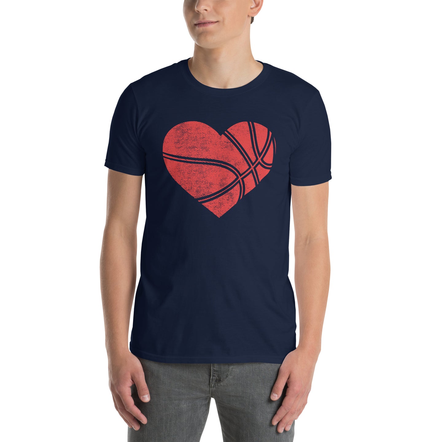 Basketball Heart T-Shirt | Player & Coach Gift - Cuccico Design