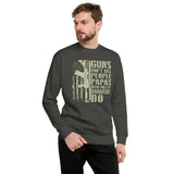 Papas with Pretty Granddaughters Sweatshirt - Funny Papa Gift - Cuccico Design