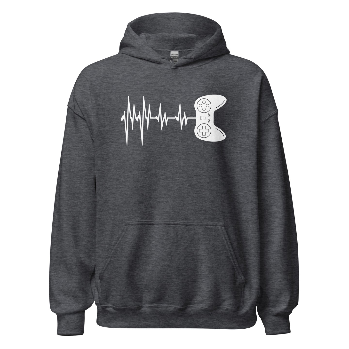 Gamer Heartbeat Hoodie | Funny Video Game Gift Idea - Cuccico Design