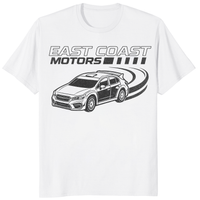 A Thousand Tomorrows S1E4 East Coast Motorsports T-Shirt in white by Cuccico