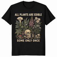 All Plants Are Edible T-Shirt in Black