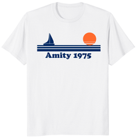 White Amity 1975 movie parody shirt by Cuccico