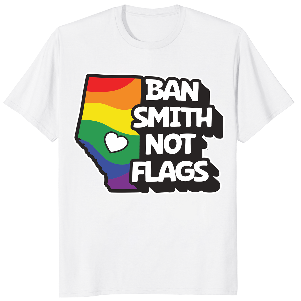 Ban Smith Not Flags Danielle Smith Alberta Protest T-Shirt | Cuccico