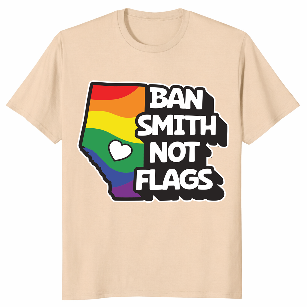 Ban Smith Not Flags Danielle Smith Alberta Protest T-Shirt | Cuccico
