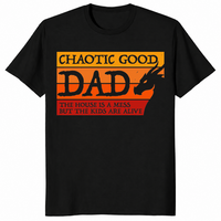 Father's Day 2026 Chaotic Good Dad Funny Gamer T-Shirt Gift Idea | Cuccico