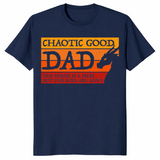 Father's Day 2026 Chaotic Good Dad Funny Gamer T-Shirt Gift Idea | Cuccico