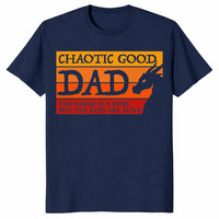Father's Day 2026 Chaotic Good Dad Funny Gamer T-Shirt Gift Idea | Cuccico